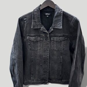 Buffalo Black Denim Jacket | M